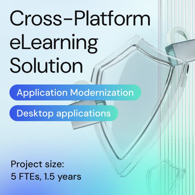 Modernization of a Desktop Application for e-Learning